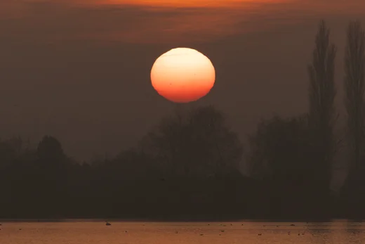 Sunrise over the lake